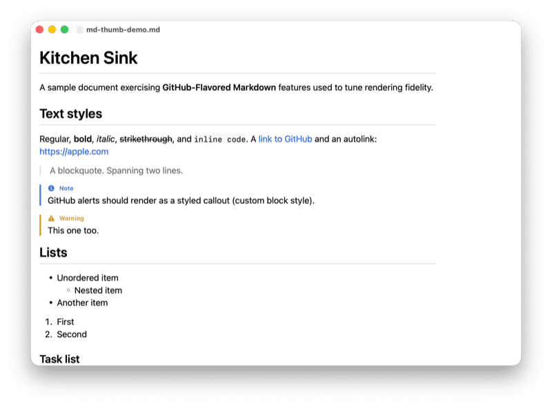 Markdown Reader