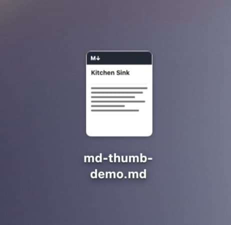 Markdown thumbnail